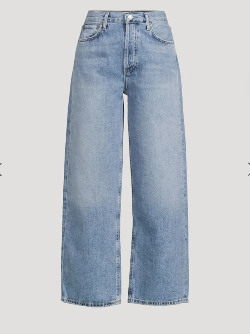 AGOLDE Light Blue Wide Leg Jeans - Picture 1 of 7